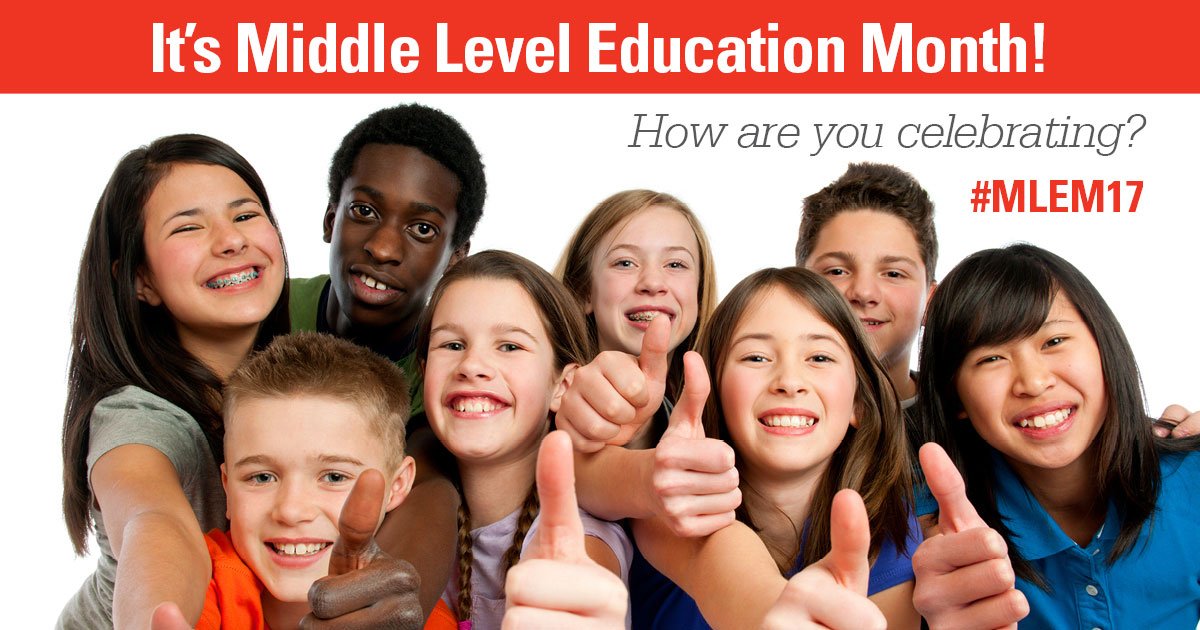 WeAreNPA's tweet photo. It’s the last week of Middle Level Education Month! Now’s the time—show us & @AMLE how you’re celebrating! #MLEM17 https://t.co/43gYHv5Hqz https://t.co/PA4b8mPIFF