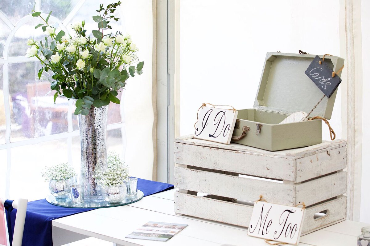 We #love this 'card' table setup by <a href="/Stargazeyhire/">CornwallWeddingDecor</a>. bit.ly/TMWeddings

Photo: <a href="/EJL_photo/">Emma JL Photography</a>