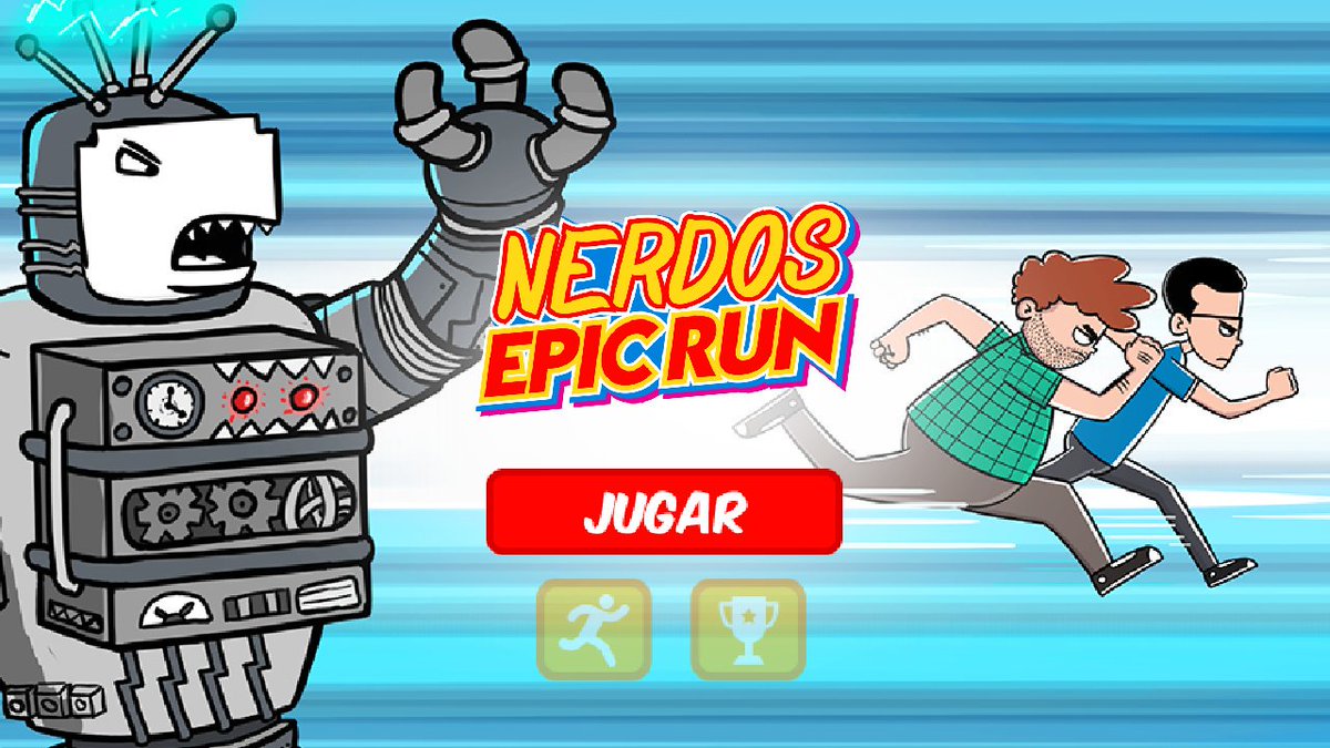 nerdos_ec's tweet photo. En la nueva versión del videojuego #NerdosEpicRun, cambiamos controles, toque arriba, saltas, abajo desliza.
Podrás jugar con una sola mano https://t.co/f5fO4sbkkg