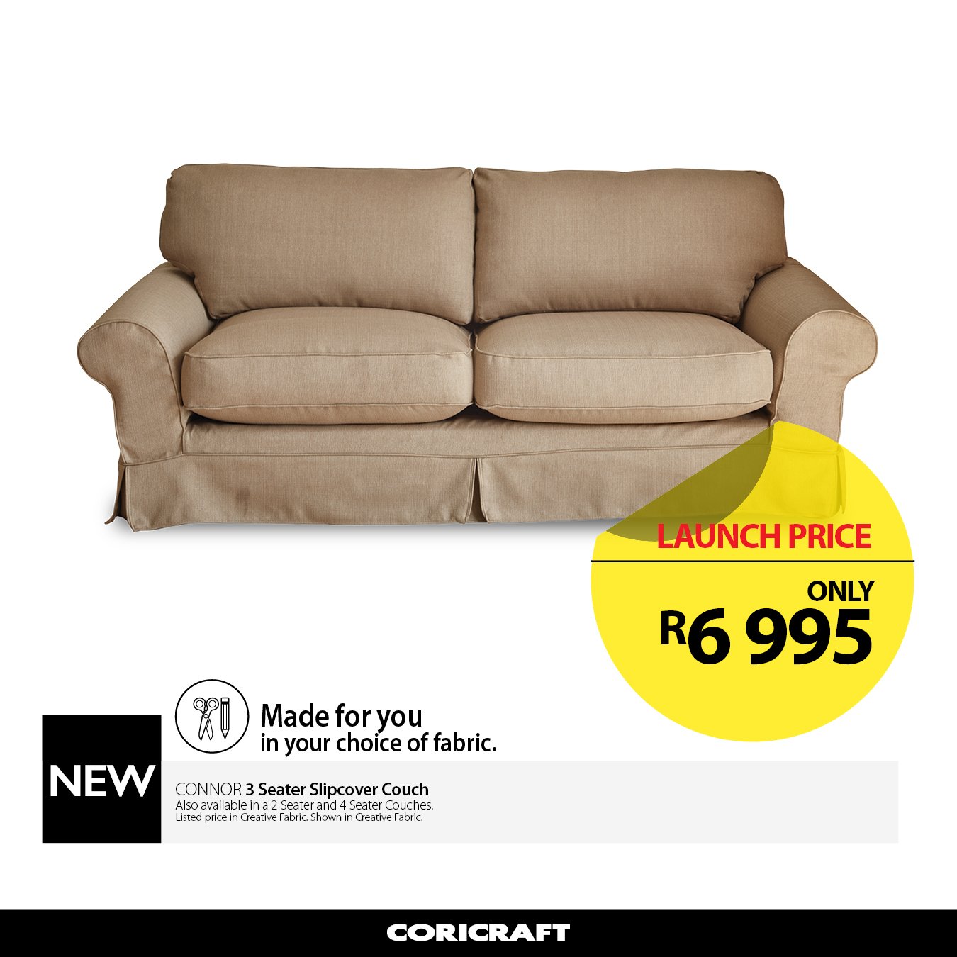 Coricraft connor 3 on sale seater