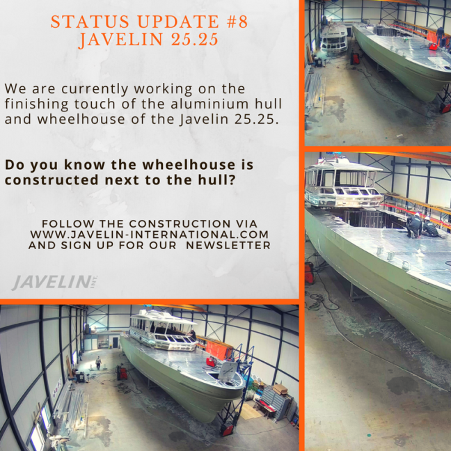 Status update #8 of the newbuild Javelin 25.25    goo.gl/KFSbcn 
Follow us to stay up to date!