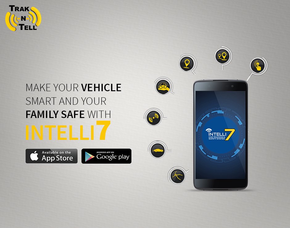 trakandtell's tweet image. Make your vehicles intelligent, safer, and economical. Install Trak N Tell. Visit trakntell.com 
#TNT #TrakNTell
#Intelli7