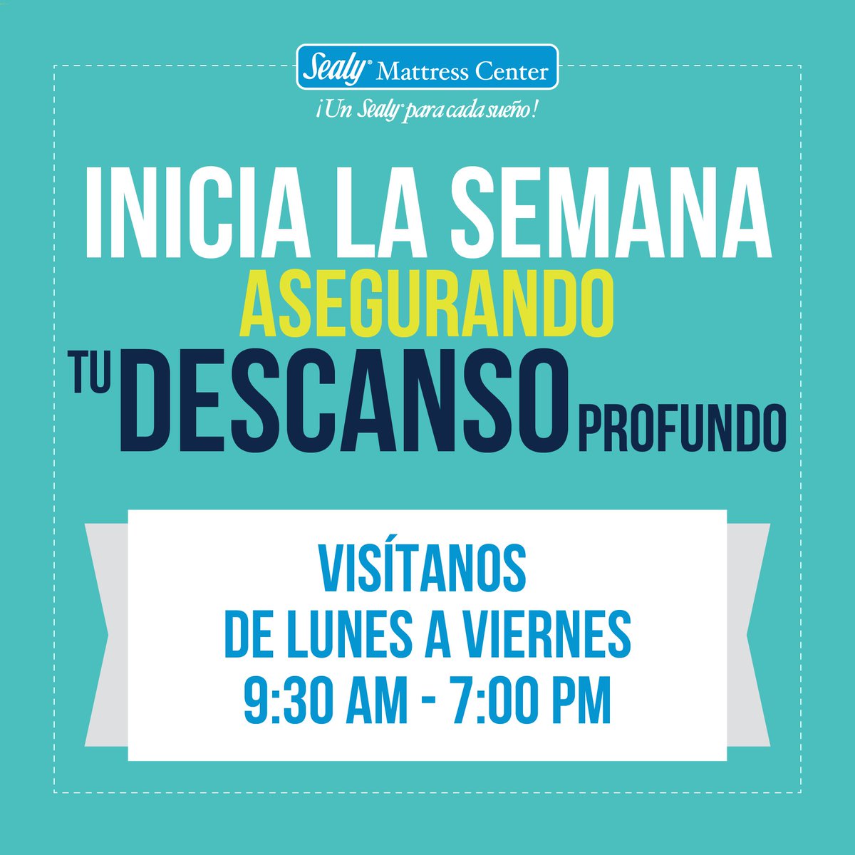 La mejor forma de elegir tu colchón ideal es probándolo. ¡Visítanos! #SealyRD