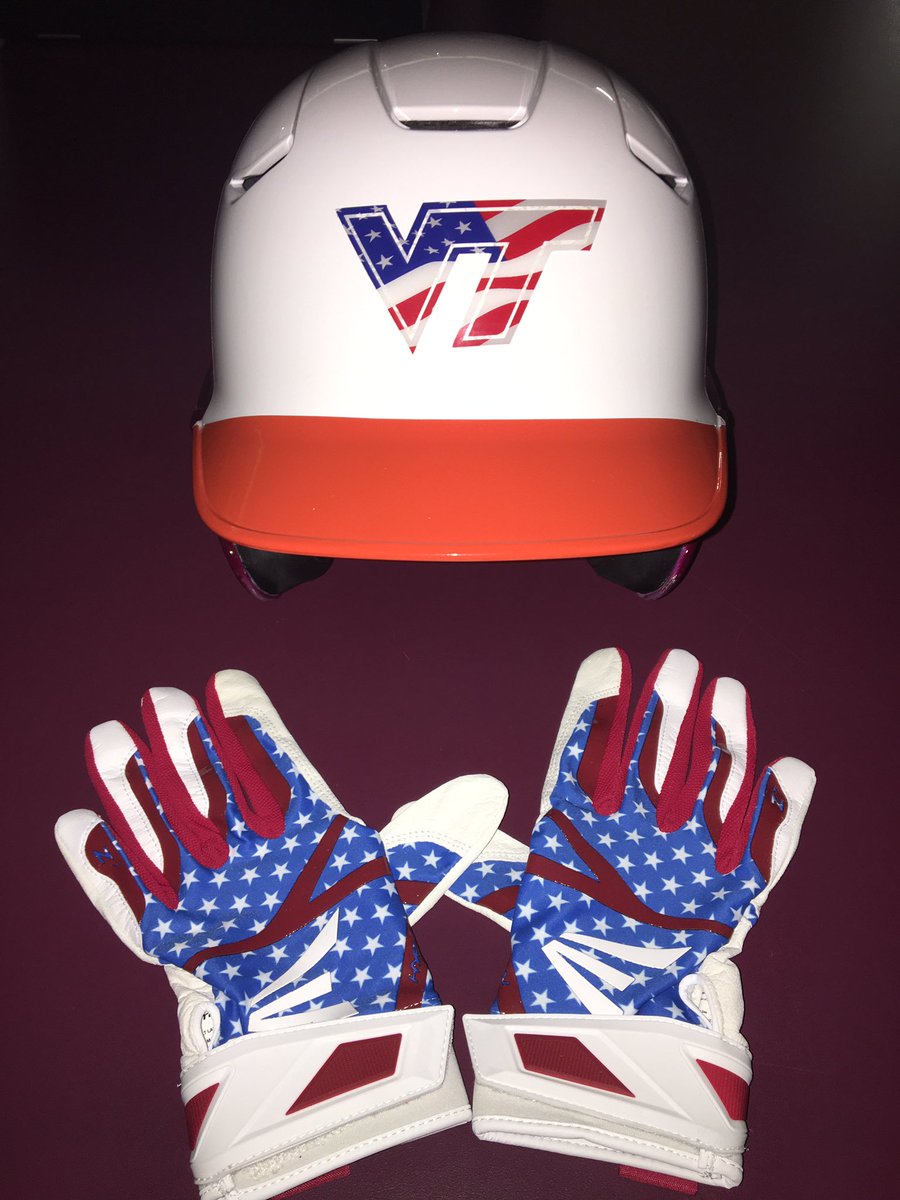 stars and stripes batting gloves