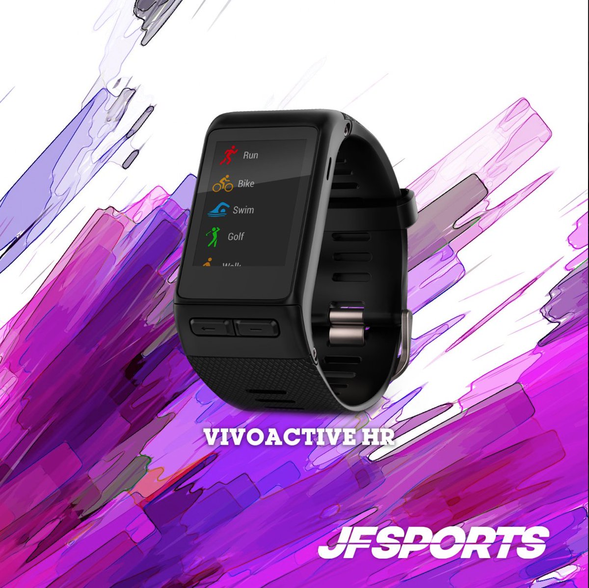 CarreraColor's tweet image. ¿Vas a correr en la #CarreraColor? 🏃 Ve bien acompañado con la pulsera VivoActive HR de @garmin 💥 Encuéntrala en Venezuela con @JFSportsVe