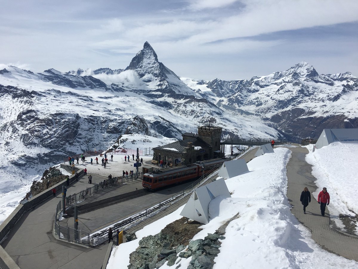 Stayed at the <a href="/mirabeauzermatt/">HotelMirabeauZermatt</a> before heading up to #Gorengrat on the train. Spectacular views of the glaciers and #matterhorn  #zermatt