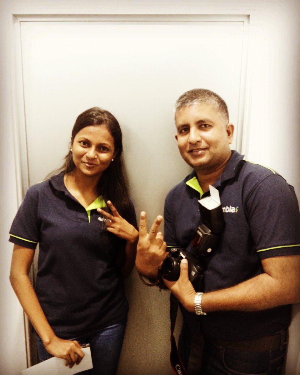 colomboangular's tweet image. Our two awesome #colomboangular2017 hosts