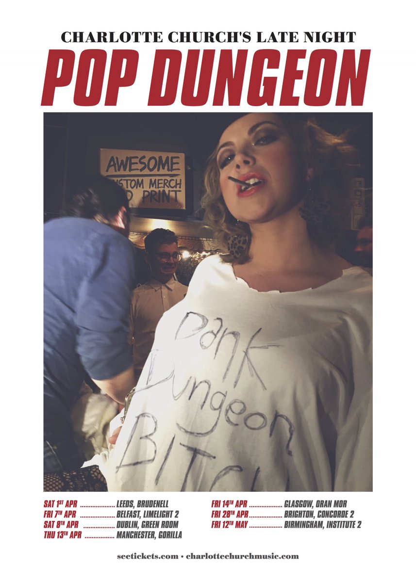 turnstilemusic's tweet photo. 🎉@charlottechurch's Late Night Pop Dungeon show at Leeds @Nath_Brudenell is now SOLD OUT. Move quick for other shows!🎉 https://t.co/Yo5brSNBdh