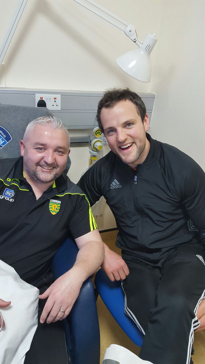 Surprise visit by <a href="/murphm95/">Michael Murphy</a> to the Oncology dept today &amp; as always he spoke to everyone &amp; cheered the place up. Note: the nurses loved him!!
