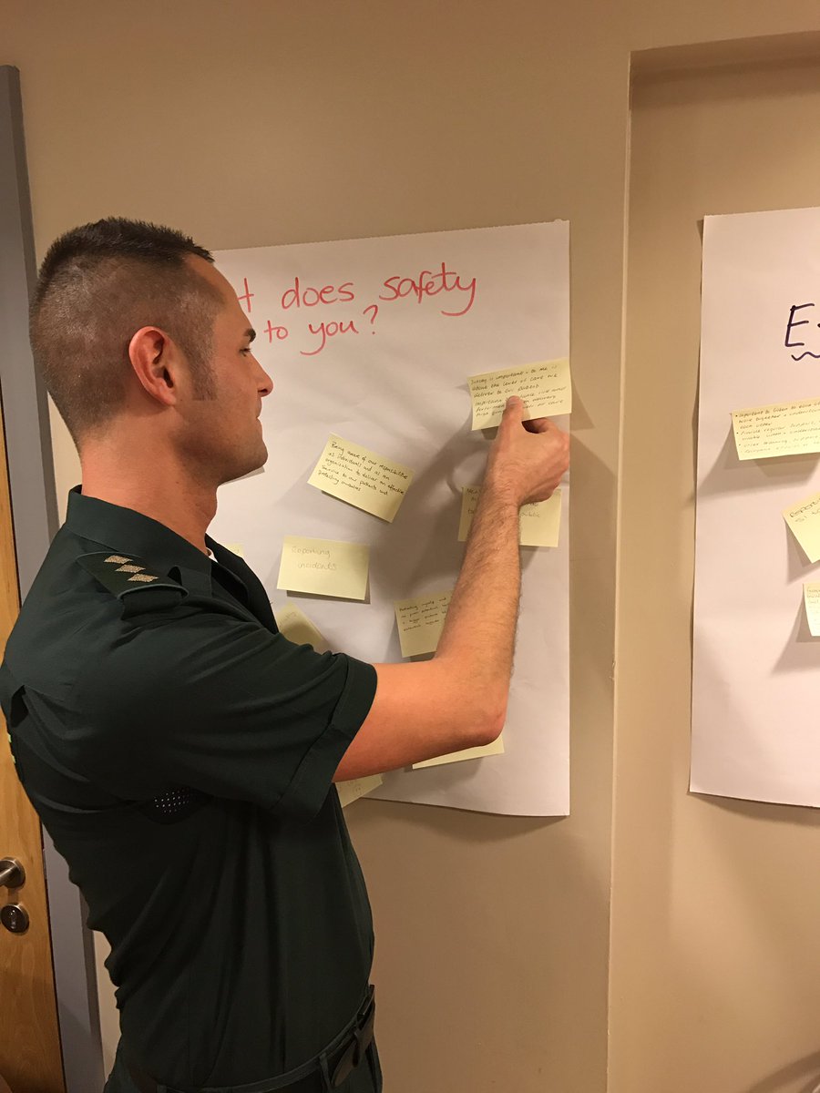 EEAST_Safety's tweet photo. EOC Manager, @andyb_1981, telling us what safety means to him #NKTW2017. Loads of great #TableChat and ideas so far! https://t.co/QdftYxrQ5D