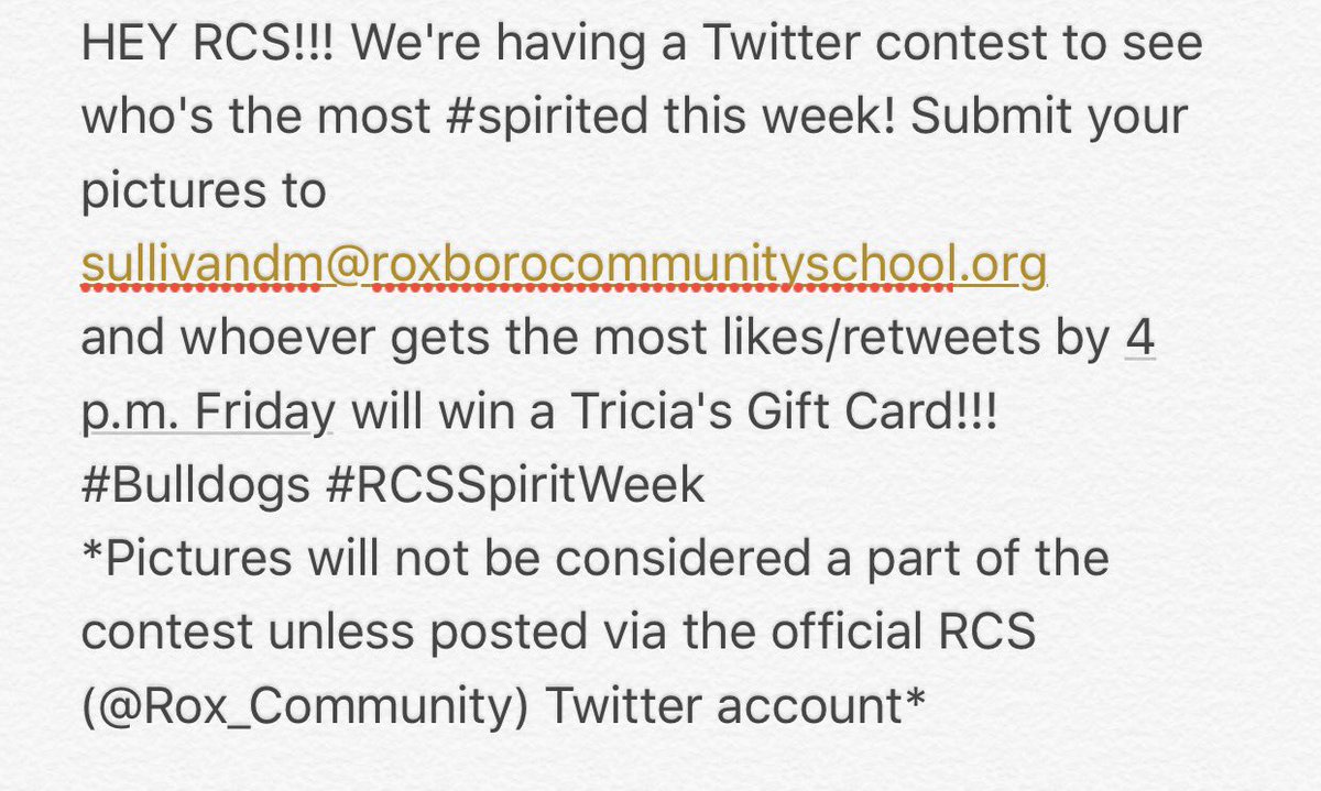 Rox_Community's tweet photo. #RCSSpiritWeek #Bulldogs https://t.co/UxpqkTJZun