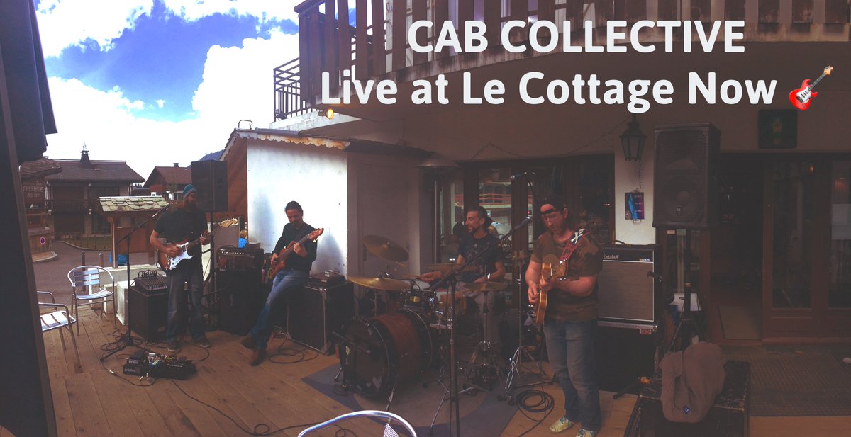 The amazing CAB Collective rocking out at Le Cottage right now 👌🏽☀️