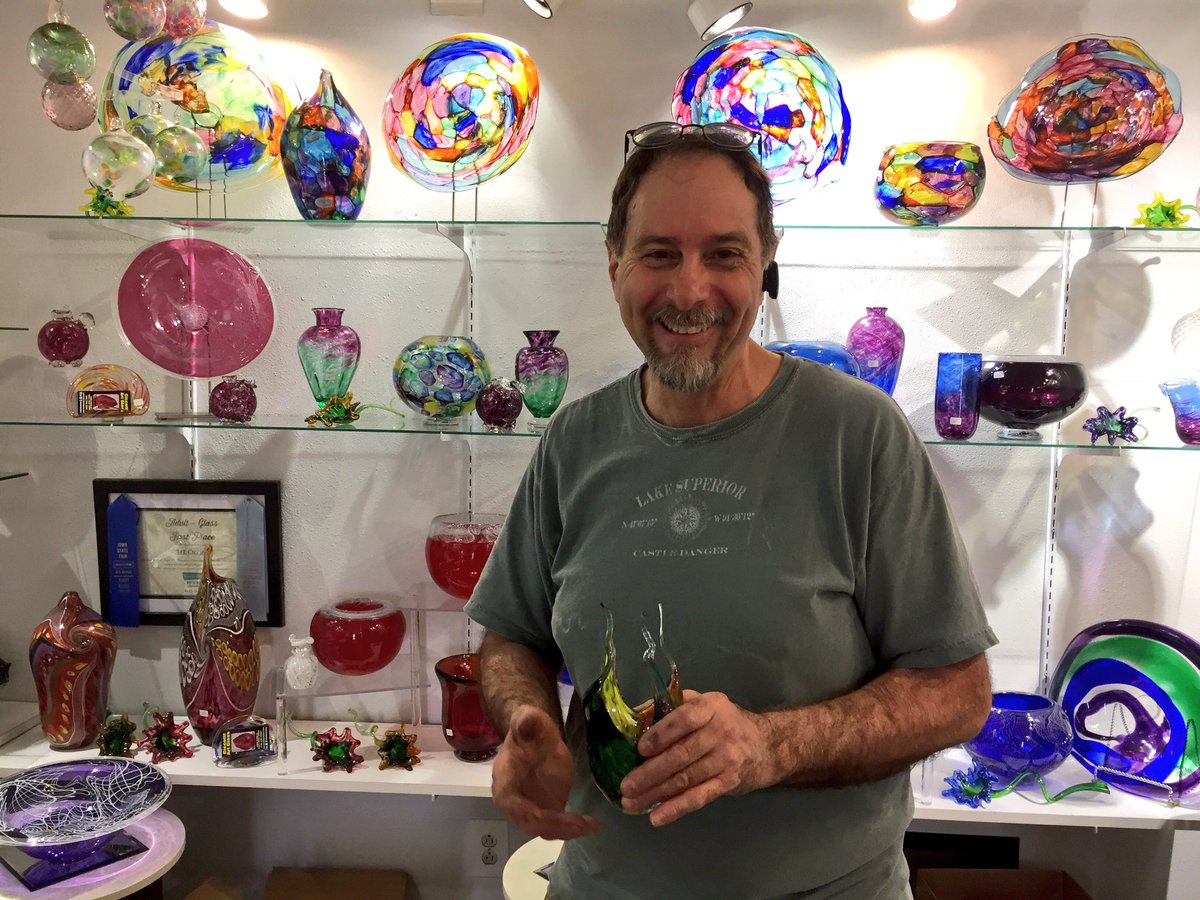 MainStreetIowa's tweet photo. We are making final preparations for the #MSIAwards. This year's trophies were created by #IA glass artist @ArtCiccotti. See you on April 7! https://t.co/Ql9wL3NoeI