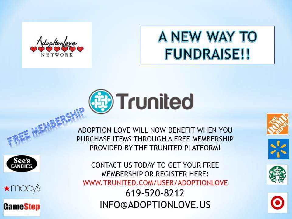AdoptionLoveOrg's tweet photo. New #fundraiser #wecanalldosomething #Trunited https://t.co/7mcxwPRL9x