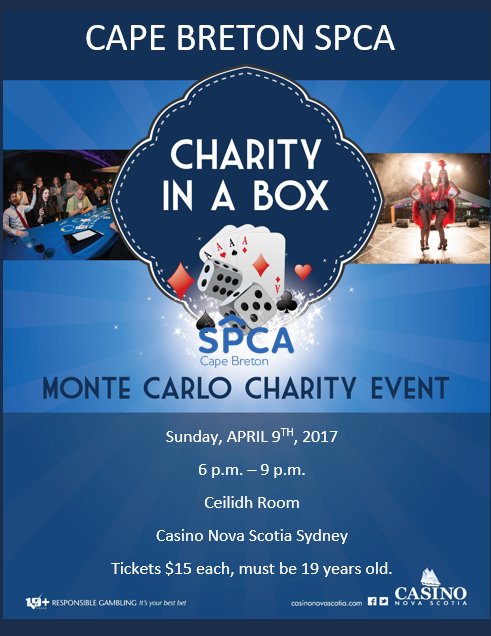 We're happy to announce that we have a Monte Carlo charity event. We have arranged for some great prizes! We hope to see you there.