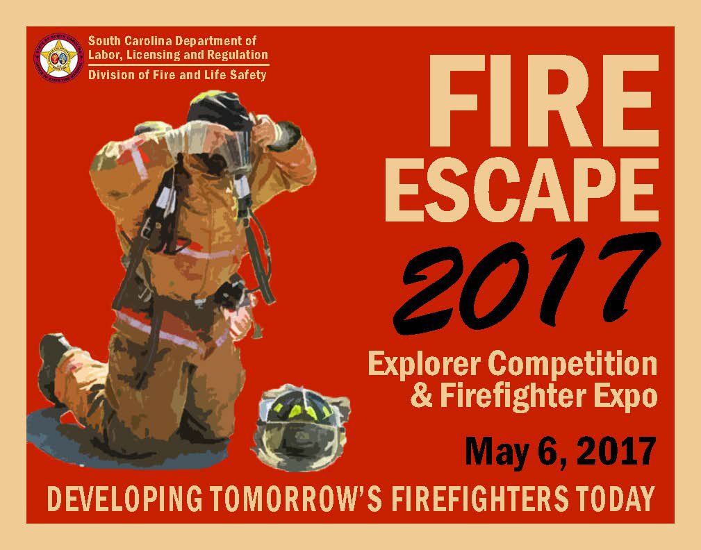 SCFireChiefRay's tweet photo. Fun day for junior firefighters and Explorers!
Contact @lugoffchief or Bonita.Watters@llr.sc.gov
#FireEscape2017 #TomorrowsFirefighters https://t.co/9i3Oo0dmTA