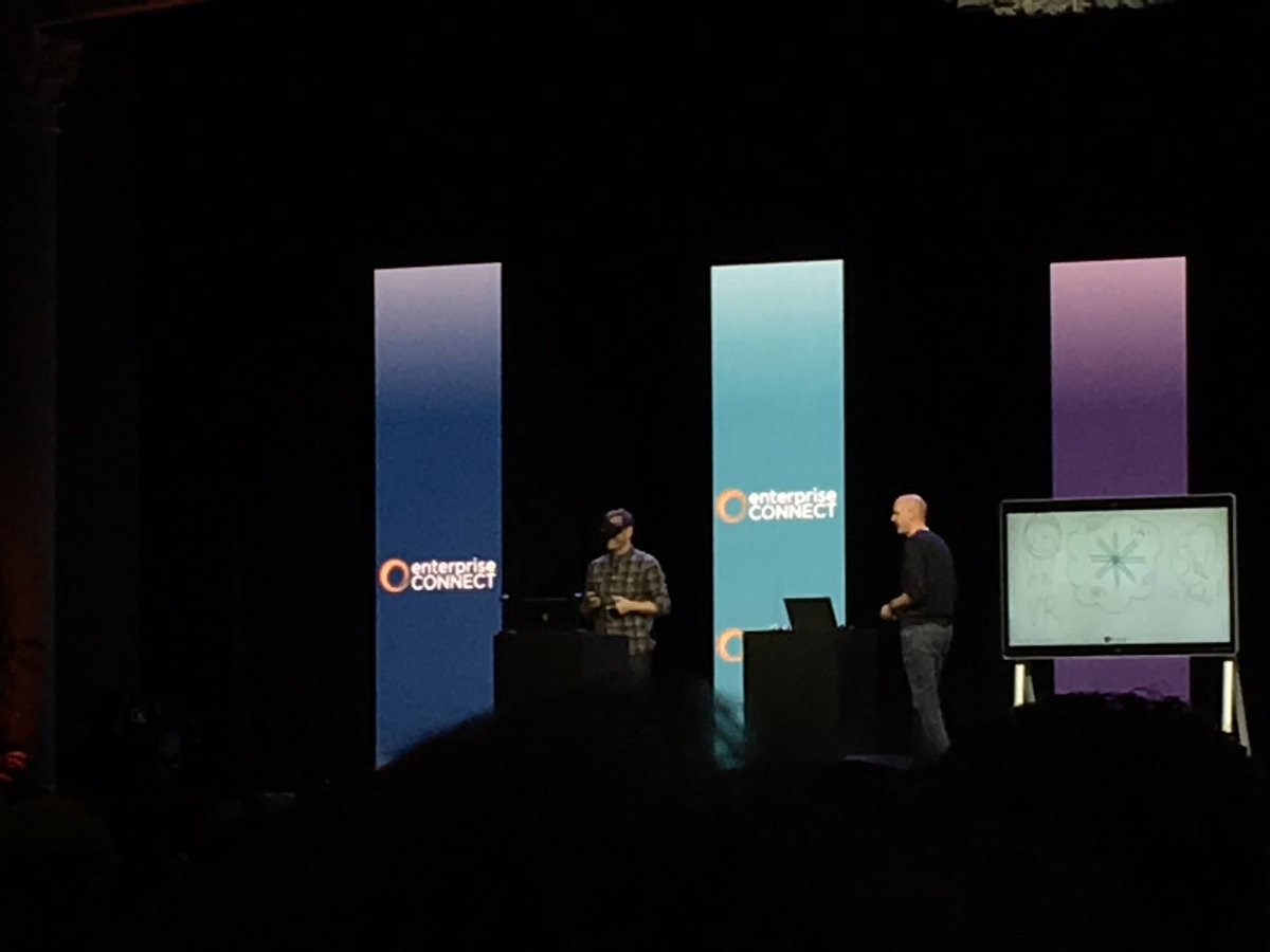 Leap_CX's tweet image. VR meetings are coming! @cisco showing off #Spark VR this morning @enterprisecon #EC17