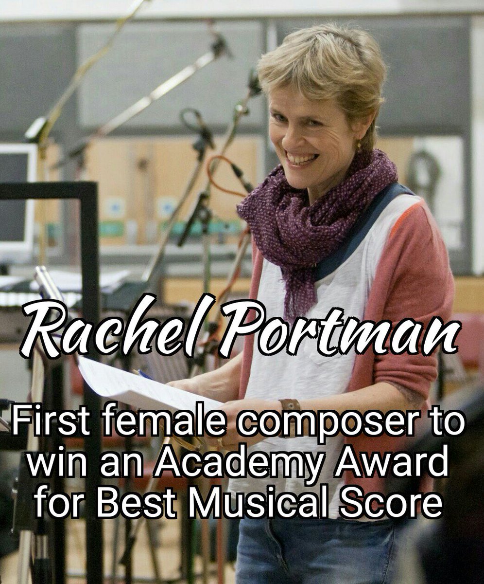 WomenOnlyFilms's tweet photo. Rachel Portman, the 1st female composer to win an Oscar in the category of Best Musical or Comedy Score (Emma - 1996). #WomensHistoryMonth https://t.co/RwvHZp7WOd