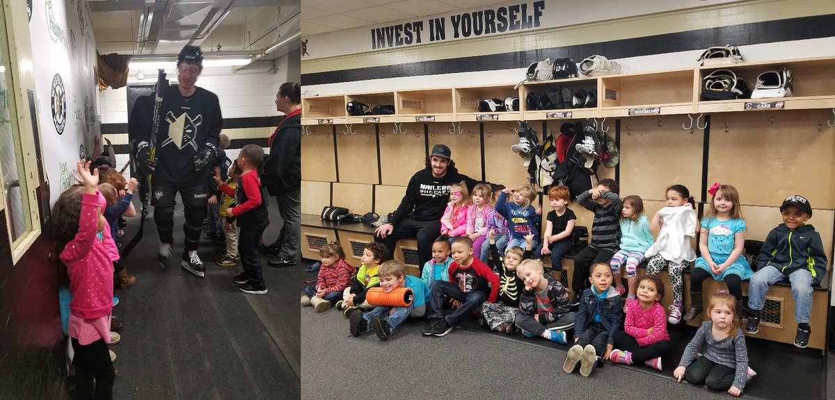 WheelingNailers's tweet photo. Students from Northern Panhandle Head Start high-fived the players and toured the locker room with Tim Boyle this morning. https://t.co/aeY9Jvncv9