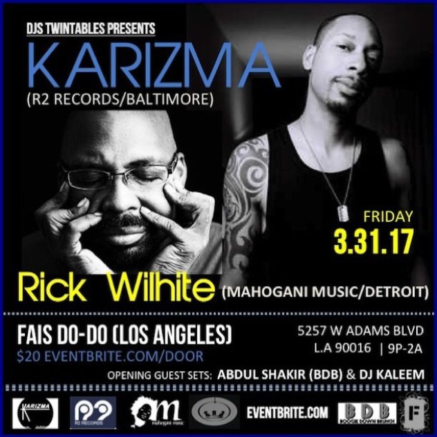 residentadvisor's tweet photo. Karizma &amp; Rick Wilhite play Fais Do-Do in LA https://t.co/Iw88nCZLVb https://t.co/HWCKtumGZD