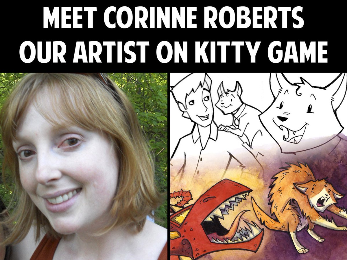 ComfortAndAdam's tweet photo. Our webcomic #KittyGame drops this Friday! We wrote it, but the epic Corinne Roberts did the drawing and watercolor: https://t.co/f5dSsWTalW https://t.co/ySs75GH7yz