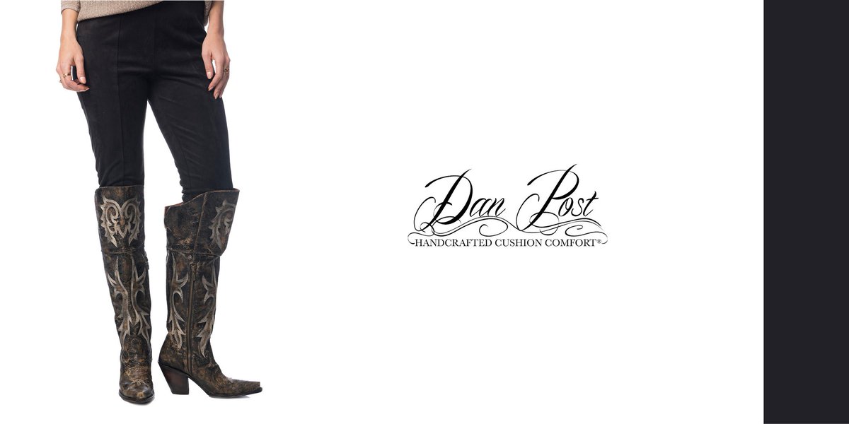 dan post women's jilted knee high western boots
