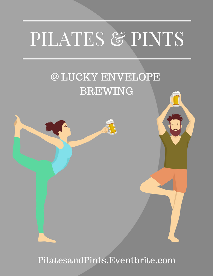 LuckyEnvBrewing's tweet photo. 1st Sunday of each month we host #PilatesandPints. Tix: https://t.co/slcz0DKwDN
#LuckyEnvelope #Pilates #Pints #Beer #DrinkLocal https://t.co/VV3D2rTPkW