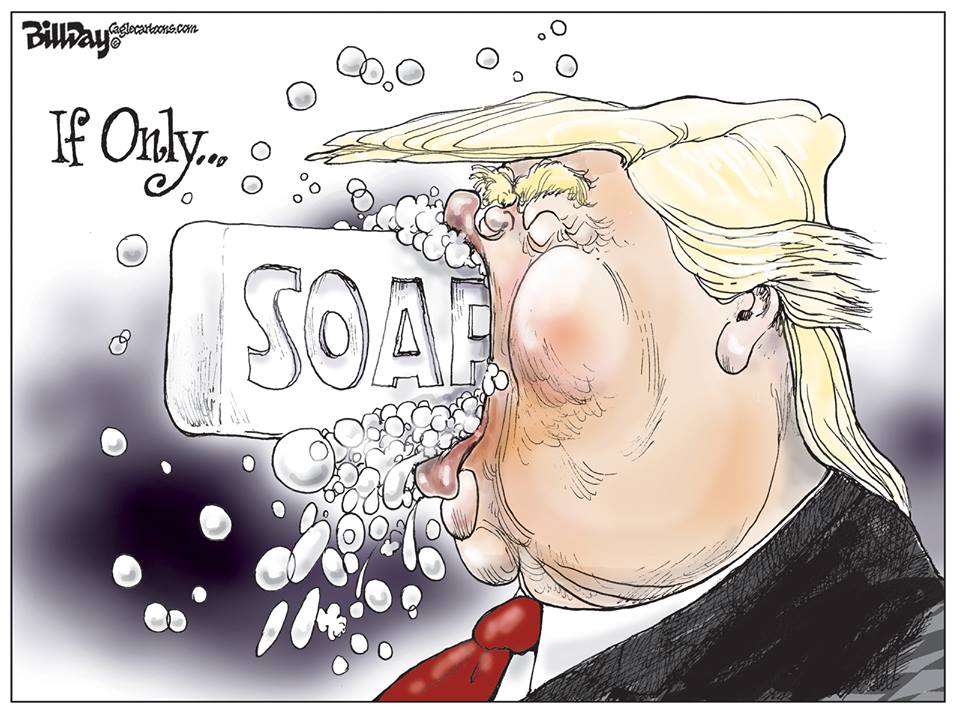 KeepResistng's tweet photo. Credit @BillDaytoons - #Resistance #SuchATwit #DumpTrump https://t.co/Iui3JoJqKN