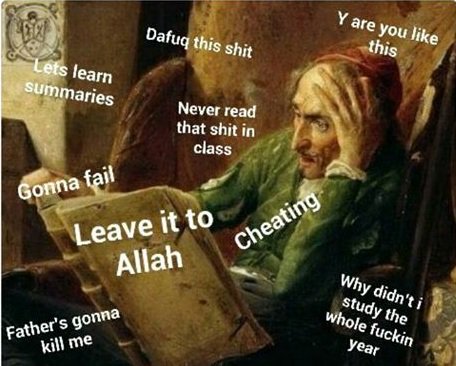Opens the Books one day before Exam. #Exam_Sucks