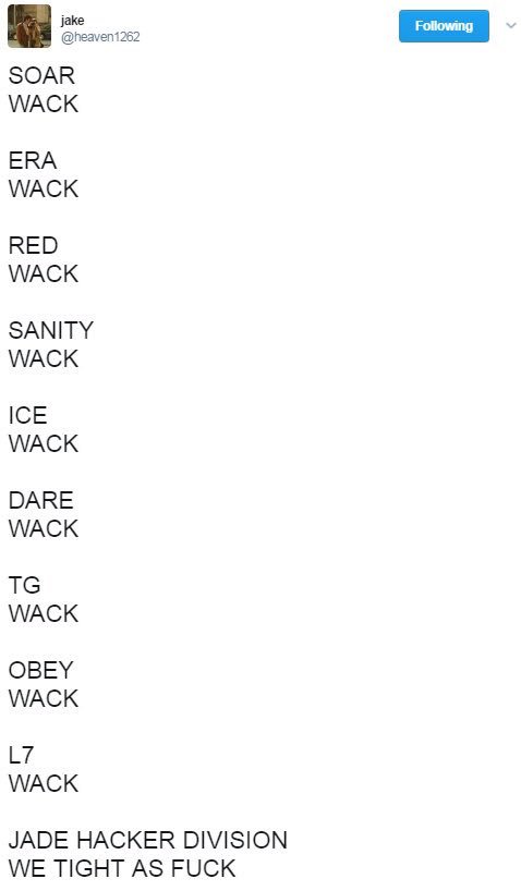 JadeFaction's tweet image. This time it's real, 50 rts and Jade Heaven is GONE.