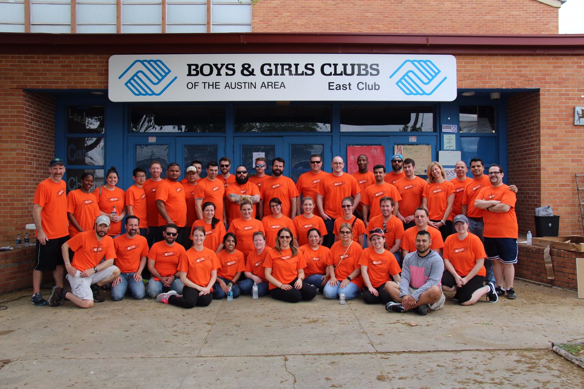 BGCAustin's tweet photo. Kudos to @DEBusiness employees who helped in many ways to give our East Club a new look and gave us a generous donation! #greatfutures https://t.co/OrrhiUXtMv