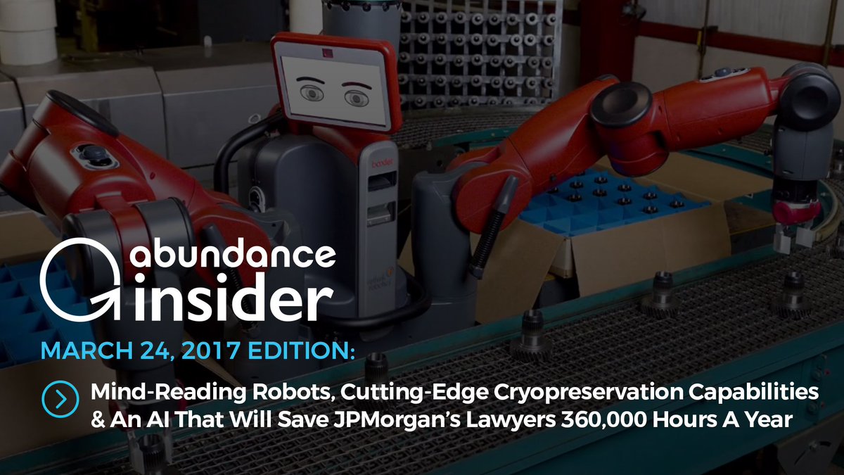 In case you missed last week's edition... Here's a mind-reading robot &amp; an AI saving lawyers 360K hours/year: buff.ly/2ngnelK