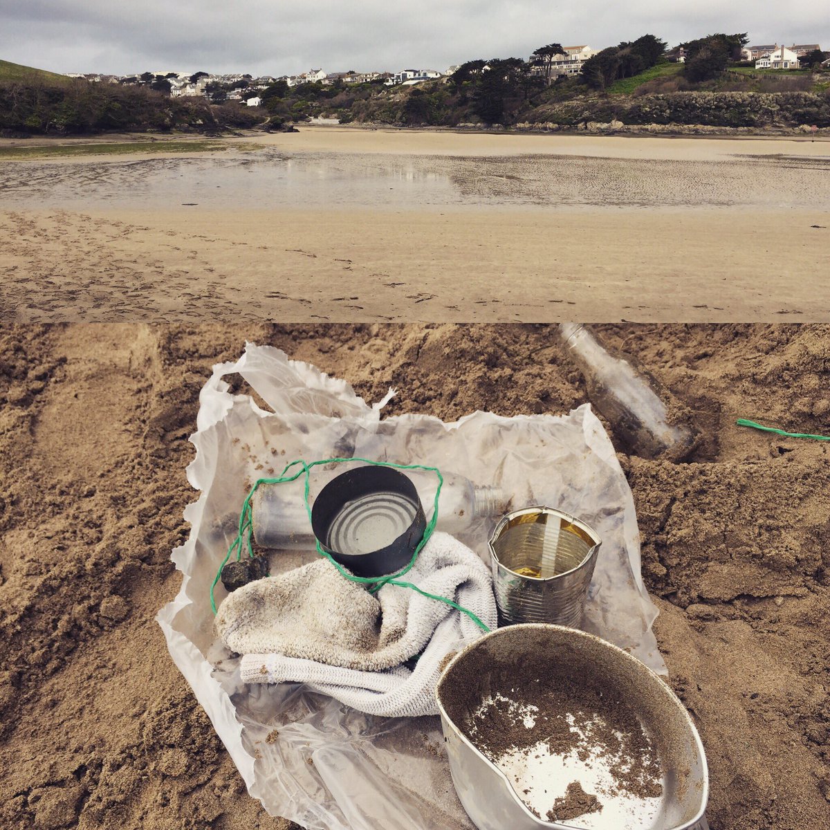 robert_burchell's tweet photo. S C I E N C E - Y5 &amp; I were turning estuary salt water into drinking water 2day using only beach litter @TroopstoTeacher #ConstituentParts https://t.co/3cQV6ywB2J