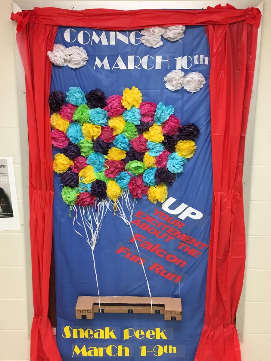 choosebooster's tweet photo. Few schools were more creative with their #BackyardBoxOffice decorations than Fairmount Elementary in St. Peters, MO. https://t.co/TxpHvDy1l3