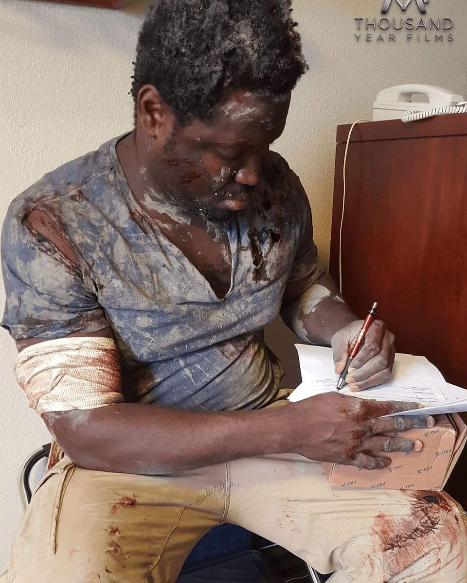 TYFilmsInc's tweet image. Even when you're one of the last people on earth, you still have to fill out paperwork.  #NoEscape #theburnmovie #thousandyearfilms