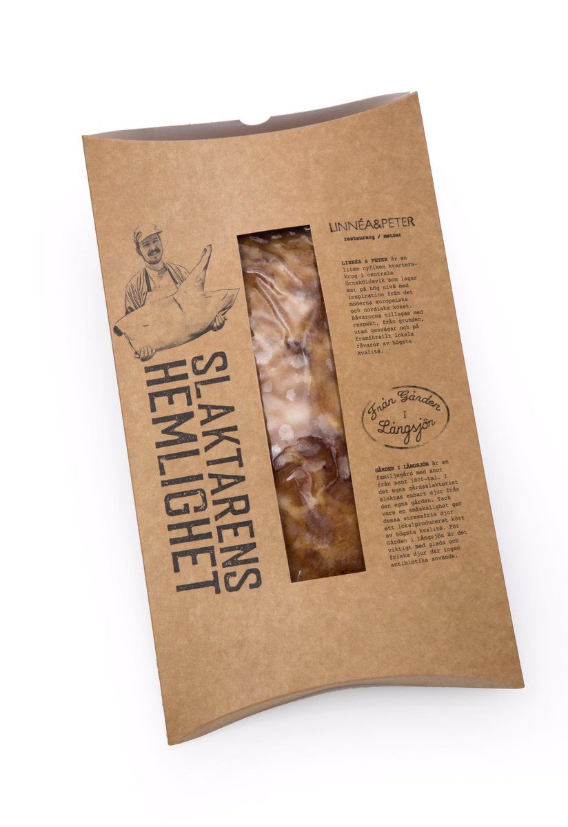 Matverks marknadsjurys hedersdiplom för ”Bästa förpackning” har tilldelats Slaktarens hemlighet från Höga kusten /Ångermanland