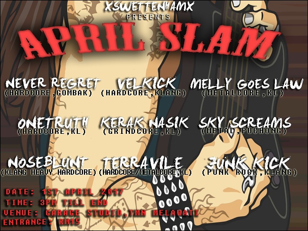 #Saturday #1stapril #aprilslam #garagestudio 
<a href="/NeverRegrethc/">NEVER REGRET</a> <a href="/velkick/">VLKCK</a> @mellygoeslowmy @onetruthkl @nosebluntklg +++