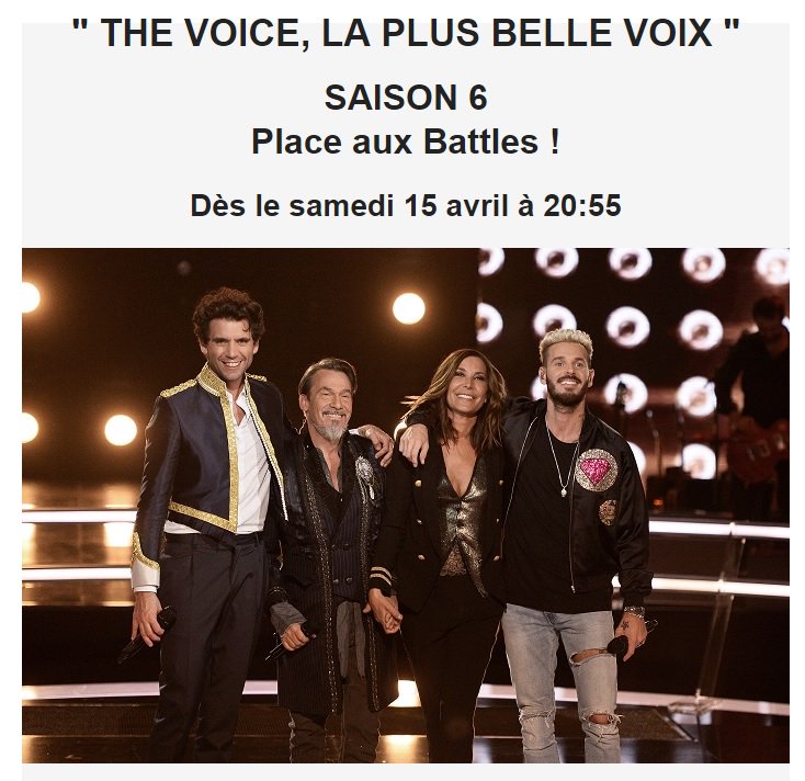 The Voice 2017 - The Battles - Episode 03 - Samedi 29 Avril - 21h00 - TF1 C8BAvTZXgAAIsb4