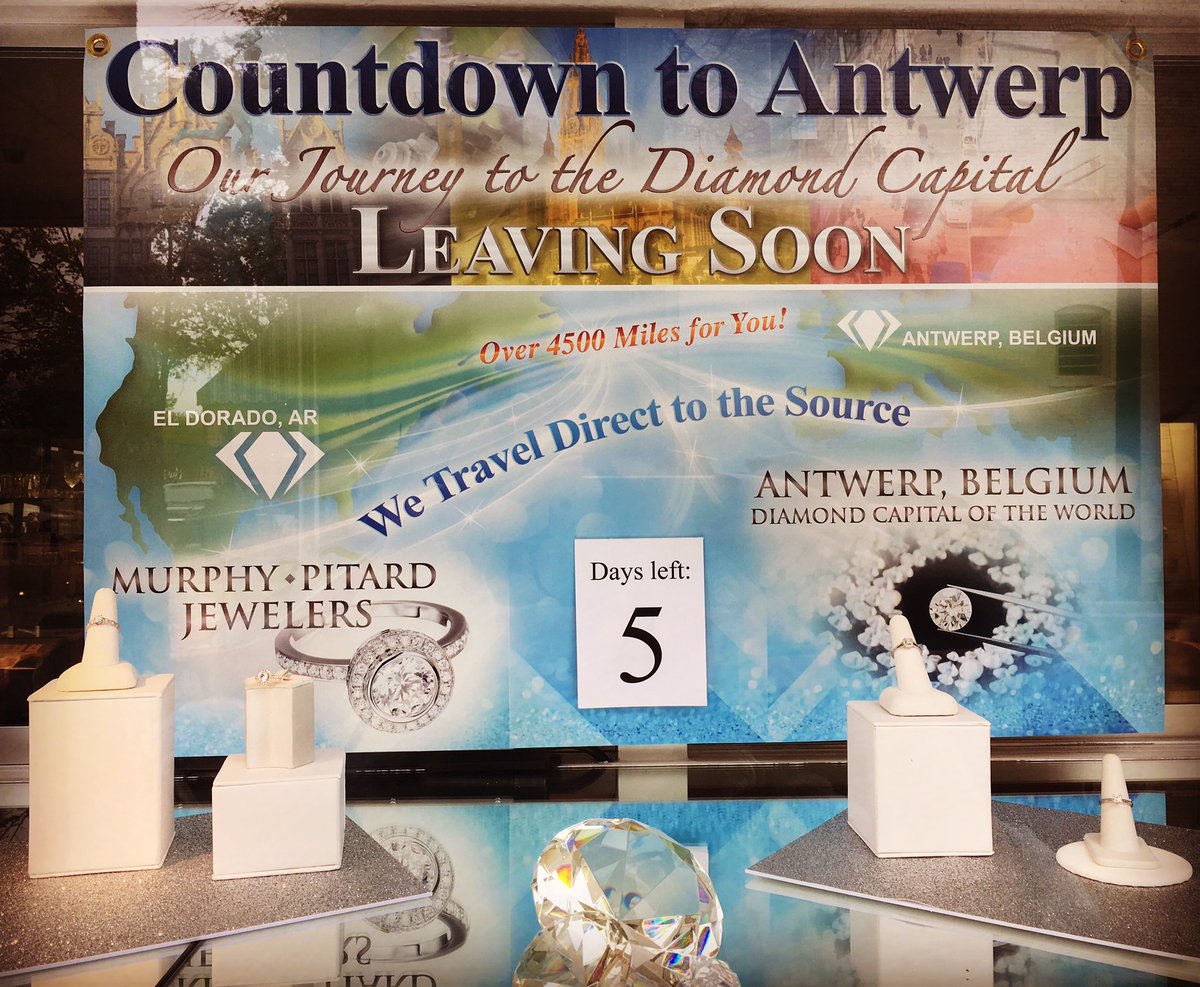 5 days left until our big Antwerp trip! Don't miss out on our diamonds or our GoPro promo! Message or call us for more details!