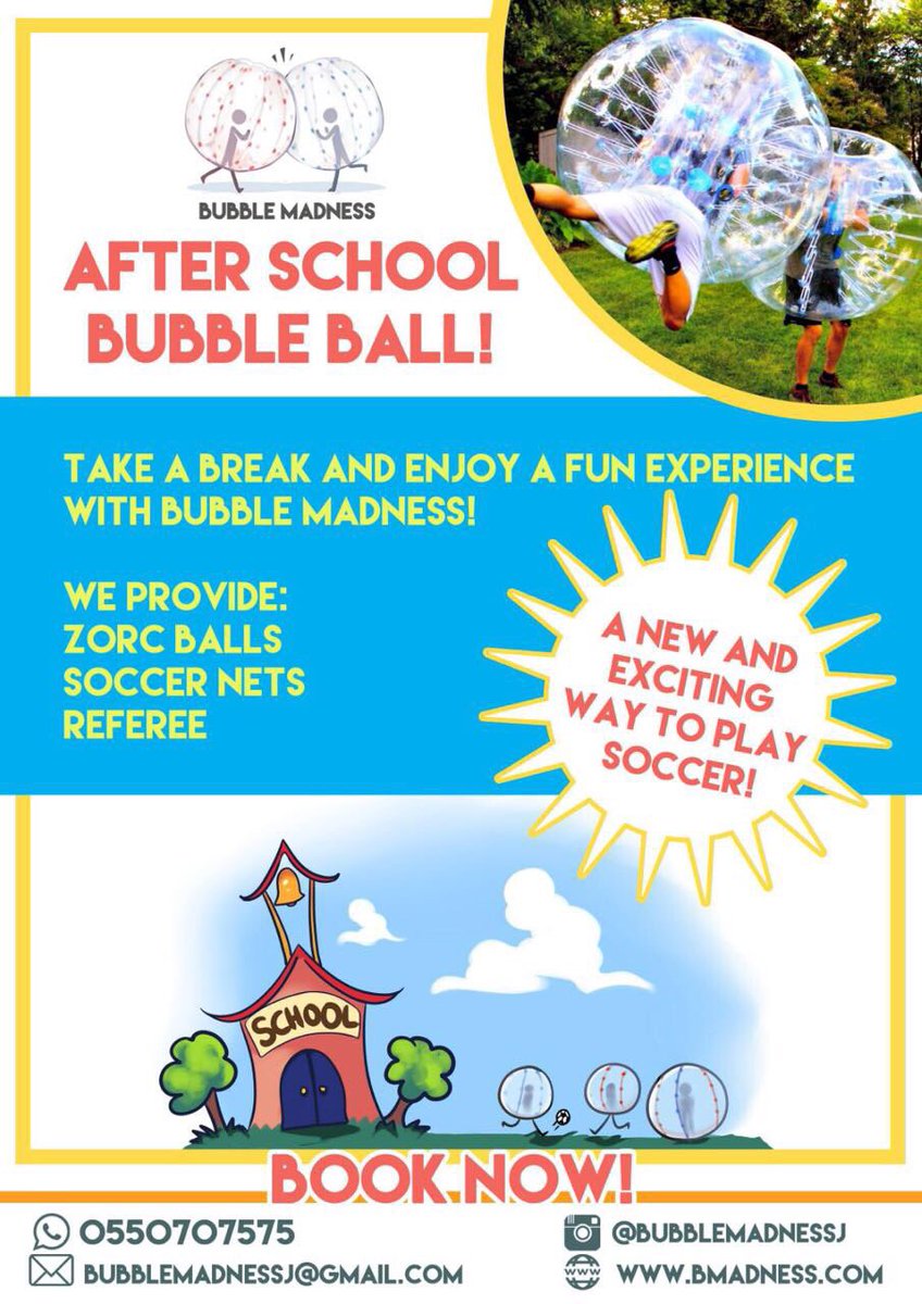 BubbleMadnessJ's tweet photo. عروض كرات التصادم للمدارس! للاستفسار تواصلوا معنا! #جدة #bubble_soccer #السعودية #رياضة #sport #مدرسة https://t.co/yj4a7nC2gZ