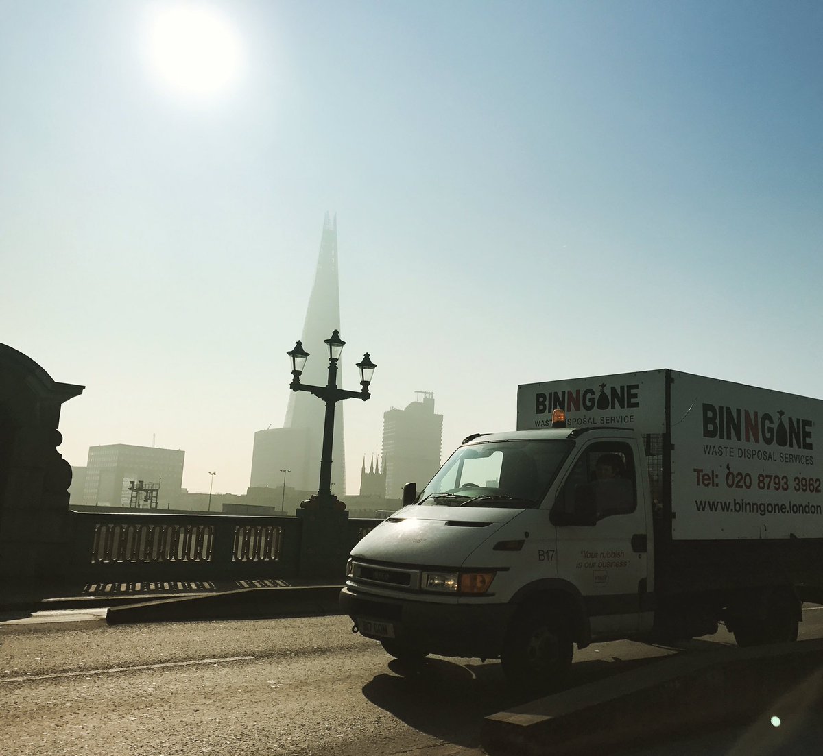 Beautiful Morning In #london Collecting #rubbish for our commercial customers