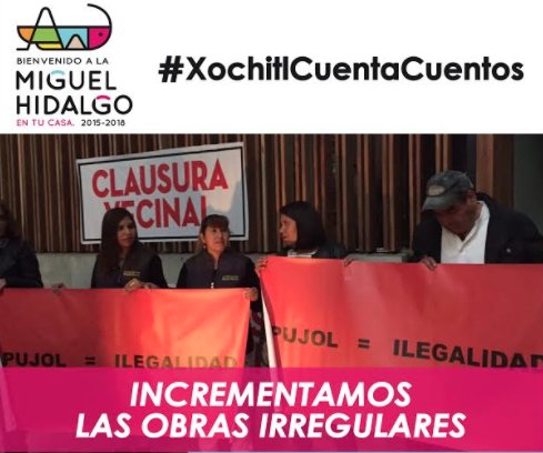 SinResultadosMH's tweet photo. En la @delegacionMH incrementamos las obras ilegales #SinCuentosMH https://t.co/DgFkYUQaIy