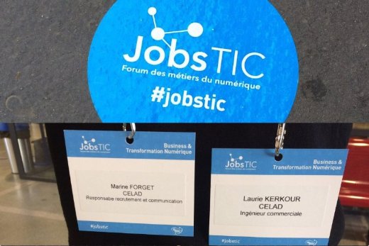 CELAD au forum des métiers du numérique#jobstic#lameleenumerique ! On recrute ! Objectif 170 embauches en 2017!