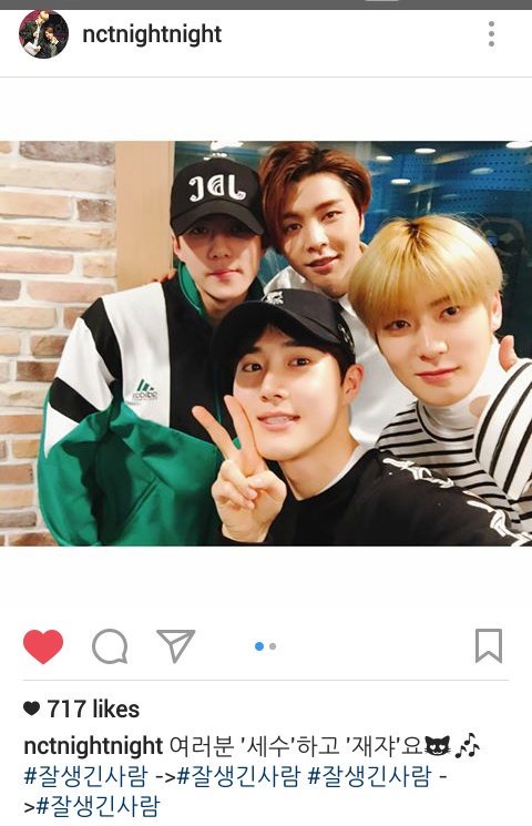 suhoforjunmyeon's tweet photo. 170329 nctnightnight's ig update with JUNMYEON,Sehun, Jaehyun & Johnny
My favorite took selca together.. #Sesu #JoJae https://t.co/3c1tnXI5U7