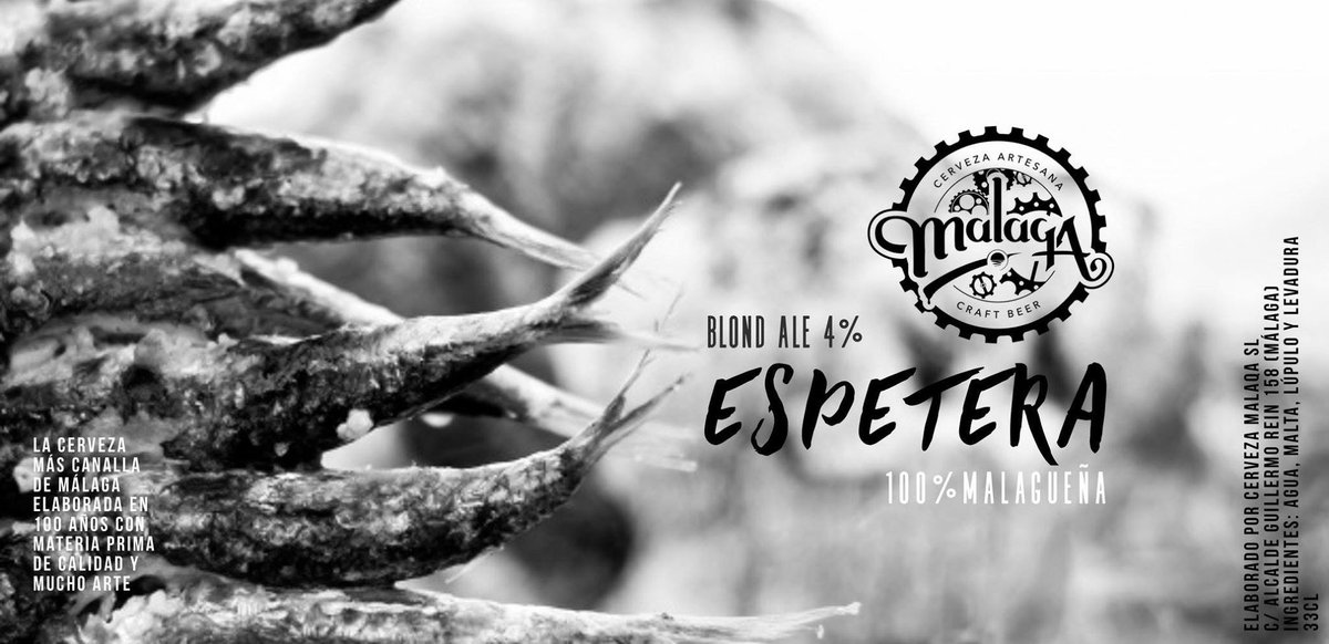 La auténtica cerveza de Málaga ha llegado #malaga #espeto