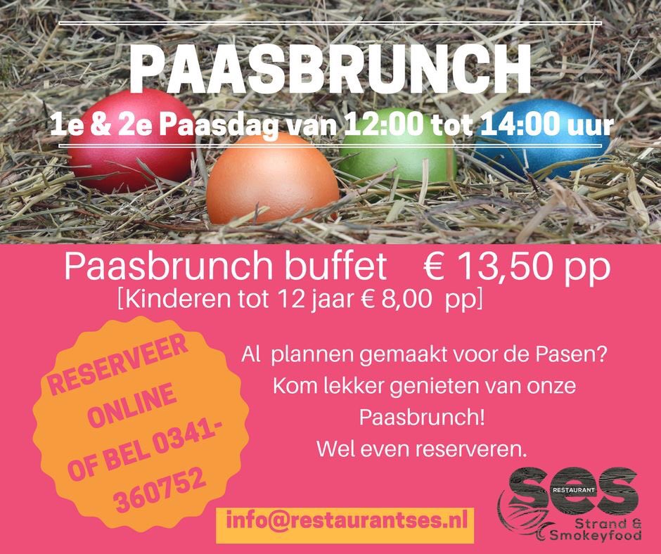 grillSES's tweet photo. Al plannen gemaakt voor de Pasen? Kom gezellig Paasbrunchen bij #SES #Putten 
Ga naar onze website https://t.co/Gc7CQLKwEo #Veluwetaste https://t.co/68WbjvIKE3