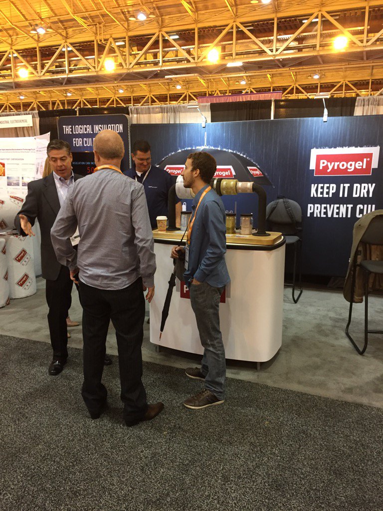 AspenAerogels's tweet image. The morning is off to a good start at #CORROSION2017 see us in booth 2119 #KeepItDry #PreventCUI