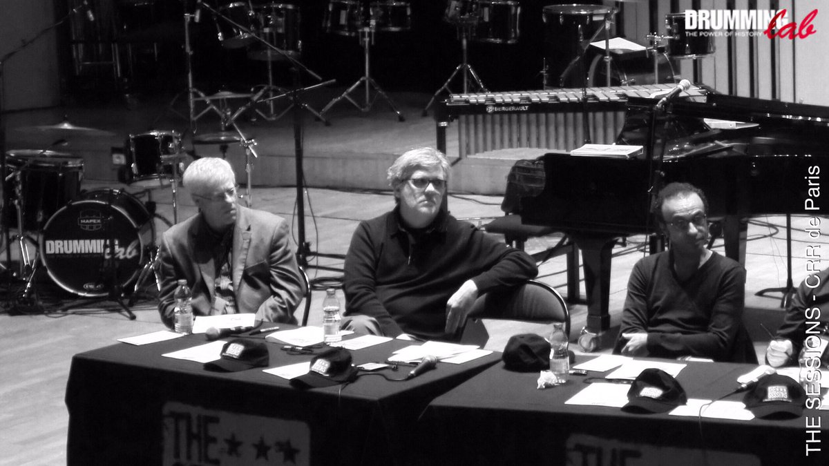 DrummingLab's tweet photo. #TheSessionsPanel at #CRRdeParis #DrummingLab #FrederickRimbert #batteur #drumschool #drumming #drumlife #drummers #JeanMichelBernard https://t.co/Eng4ZL1Lxq