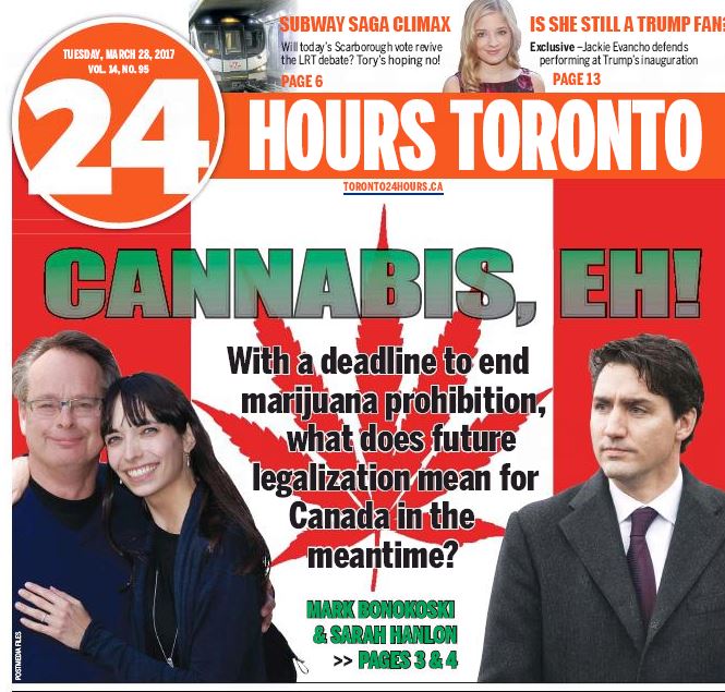 24hrs's tweet photo. CANNABIS COUNTRY: What happens before weed becomes legal in Canada? Jackie Evancho on Trump; Subway saga climax!  https://t.co/pE5Ht2NhWk https://t.co/DoUSNA2mAA