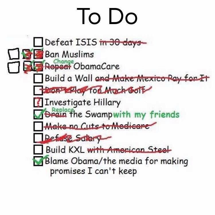 METW11's tweet photo. BREAKING NEWS! I've just received a copy of @realDonaldTrump "To Do" list. https://t.co/GwHu6NwKqb